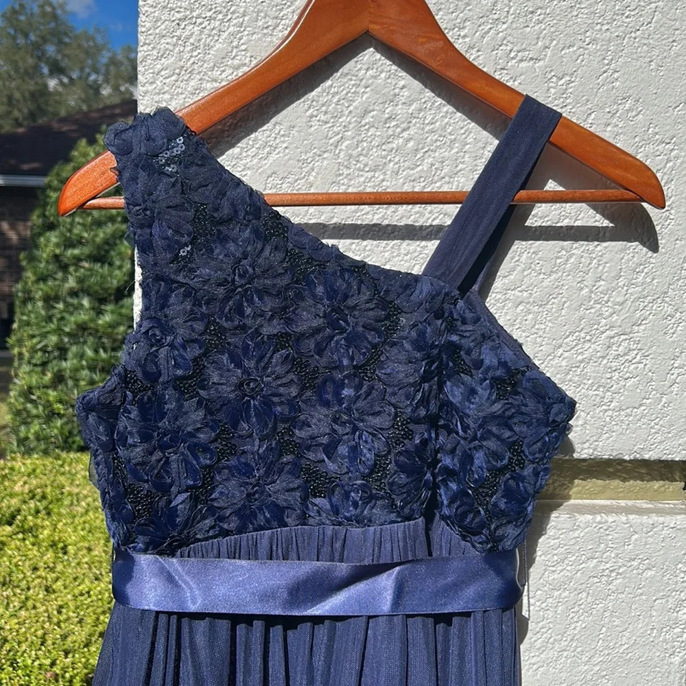 Formal Navy Blue dress size 16 - Picture 3 of 7